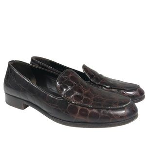 Vintage Cole Haan Leather Brown Loafers, size 7AA (narrow)